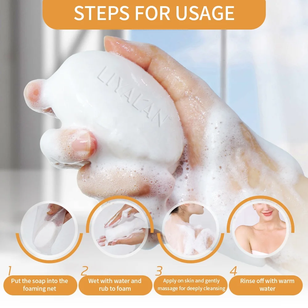 Wholesale Beauty Unisex Gentle Cleansing Skin Moisturizing Bathing Glycerin Soap Base Bar Soap