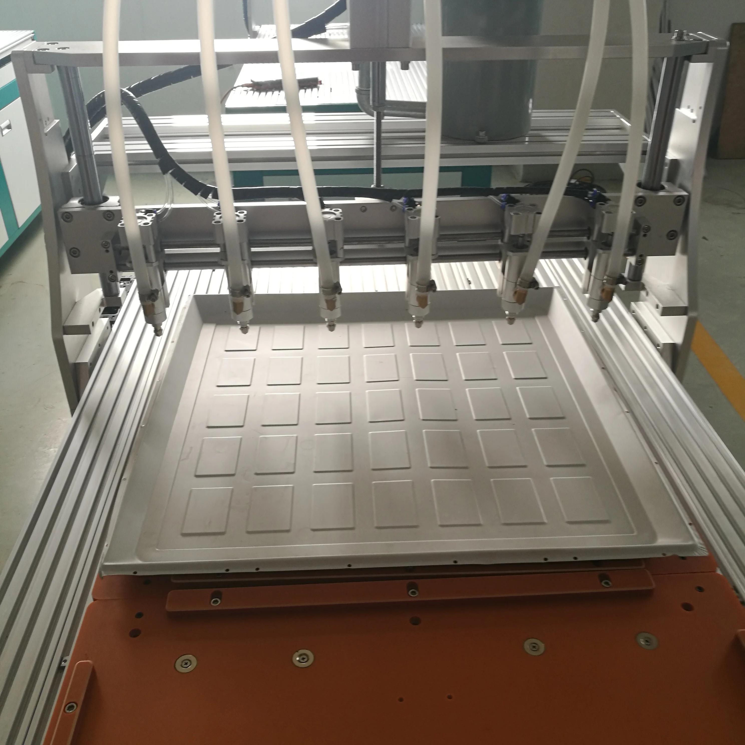 back-lit panel light automatic glue dispenser multi-heads gluing machine for 2by2 2by4 panel light