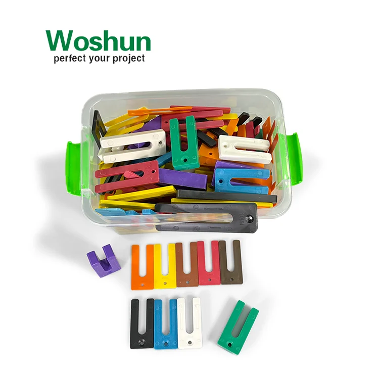 75x35mm,90x35mm,140x38mm Nylon Plastic U Shim Window Packer Factory Direct Sale Plastic Packer Plastic Shim Plate