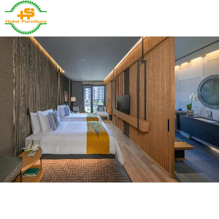 
Foshan Hilton OEM hotel furniture 5 star for bedroom (HS-N452) 