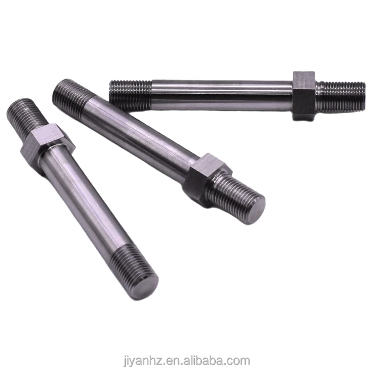 Jiyan Factory Customized CNC Turning Machining Hexagonal Head Stainless Steel Rotating Shaft For Scooter