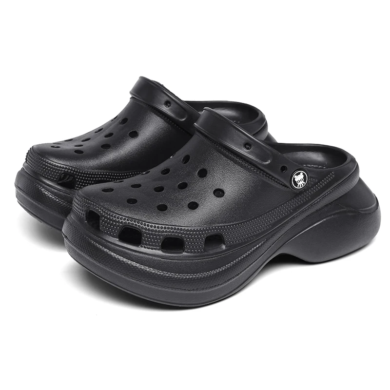 Женские черные Сабо на высокой платформе, обувь для кормления, больничная обувь из пеноматериала, оптовая продажа, модные сандалии для женщин и женщин