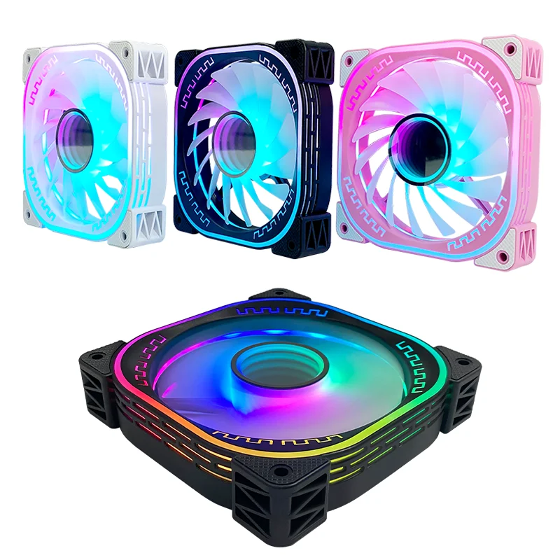 Новый дизайн бесконечный зеркальный светодиодный RGB вентилятор 5 В Модифицируемый охлаждения для корпуса компьютера ARGB ПК