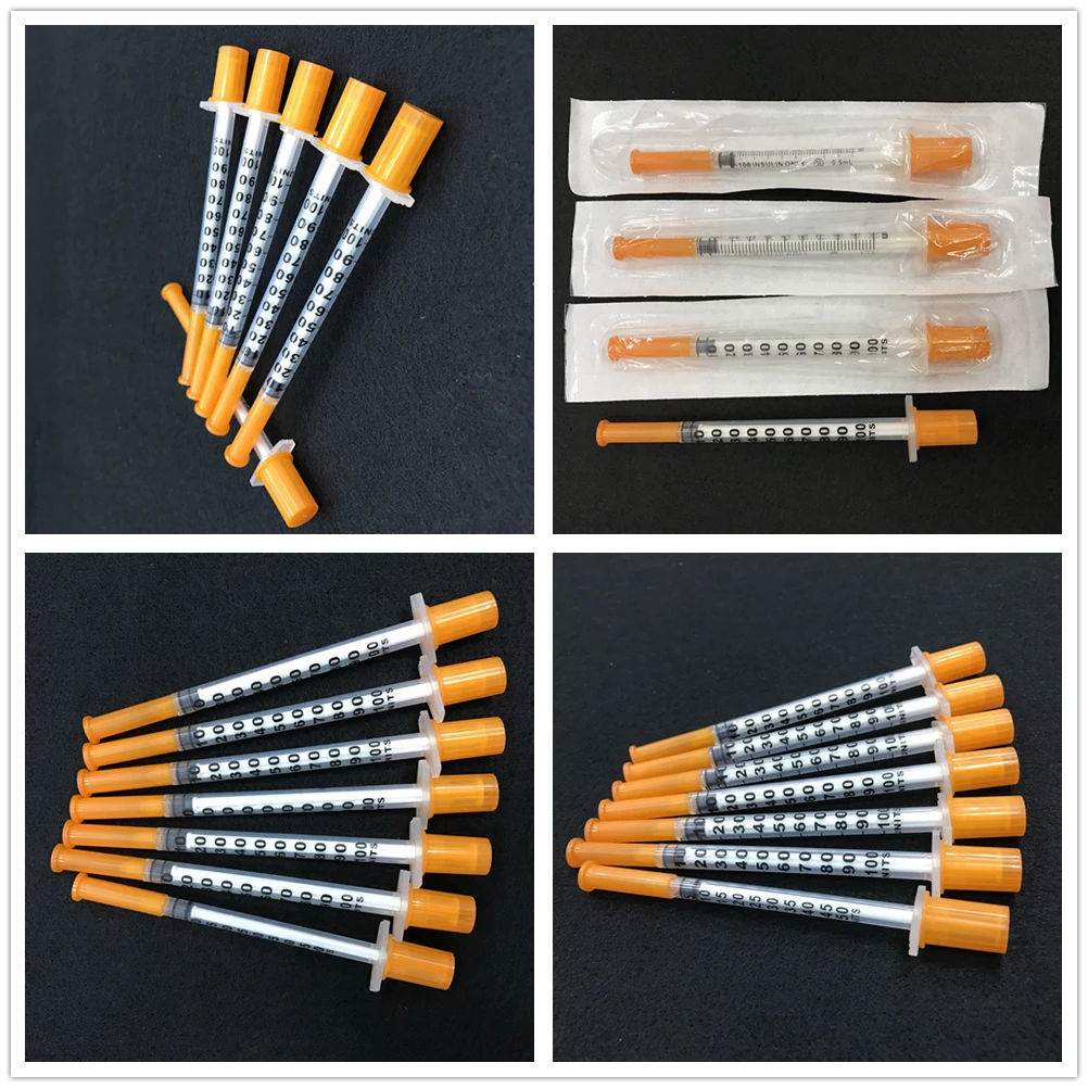Medical Consumable High Quality Safety Insulin Syrines 1Ml 0.5Ml