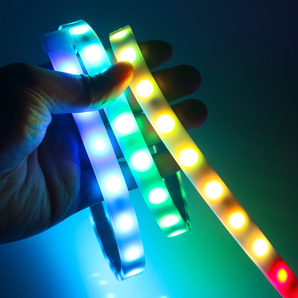 DMEX 1.2M 1.5M Car LED Tail Brake Light Bar With Turn Signal Colorful Streamer Auto LED Parking Light
