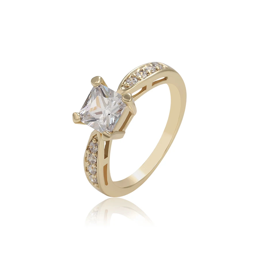  16340 xuping модное Золотое кольцо оптовая продажа новый дизайн большой алмаз 14k позолоченные циркониевые кольца для