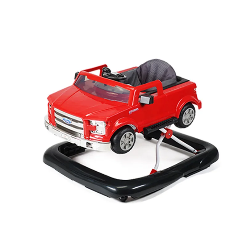 height adjustable multifunction   car model baby walker with music and light