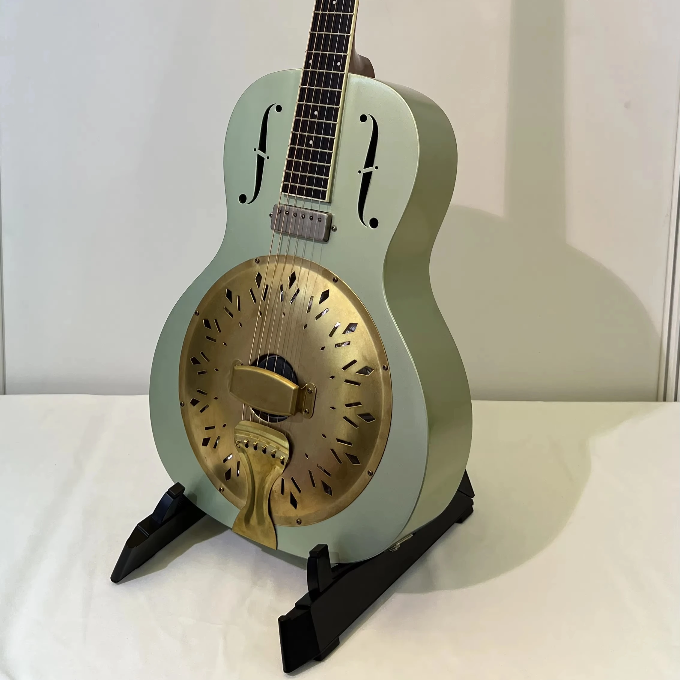 DBP-2413/2414 Musical Instruments Maple Neck Rosewood Fingerboard 6 Strings Mini Acoustic Resonator Guitar with Pickup
