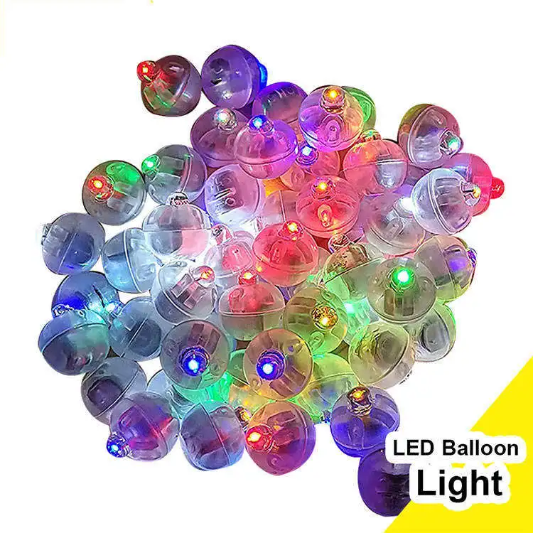 Led Light Decoration Balloon  Led Light Mini Round Led Ball  For  Bobo Bubble Ballon