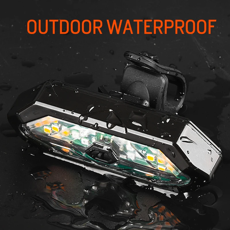 2021 5 led modes Outdoor waterproof 4 in 1 Wireless remote control USB Rechargeable Safety Warning speaker bicycle light