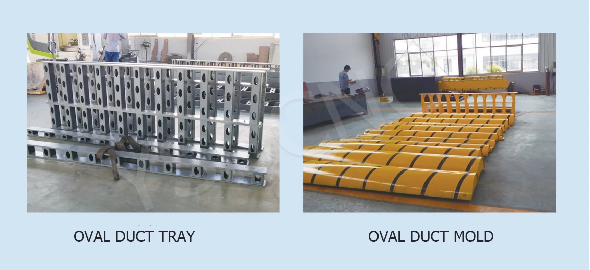 Round Duct Forming Machine Ventilation Air Condition Oval Shaped Duct Making Machine