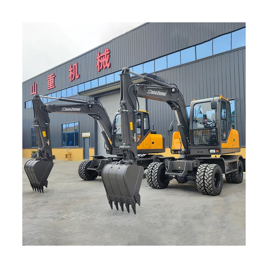 Shanzhong Factory Manufactures Small Excavator Type 75 Wheel Excavator with Stable Performance for Export to Vietnam