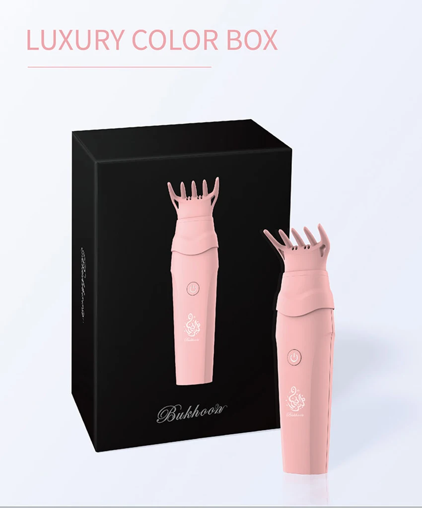 Hot Electric Hair Bakhoor Comb USB Rechargeable Incense Burner Two Shape Portable Censer with Box