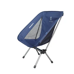 custom logo foldable chair aluminum frame moon chair