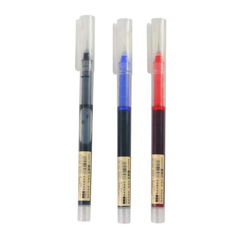 Office Wholesale High Capacity Straight Liquid Quick Dry 0.5mm Needle Tube Refill Gel Pens Set Roller Ball Pen