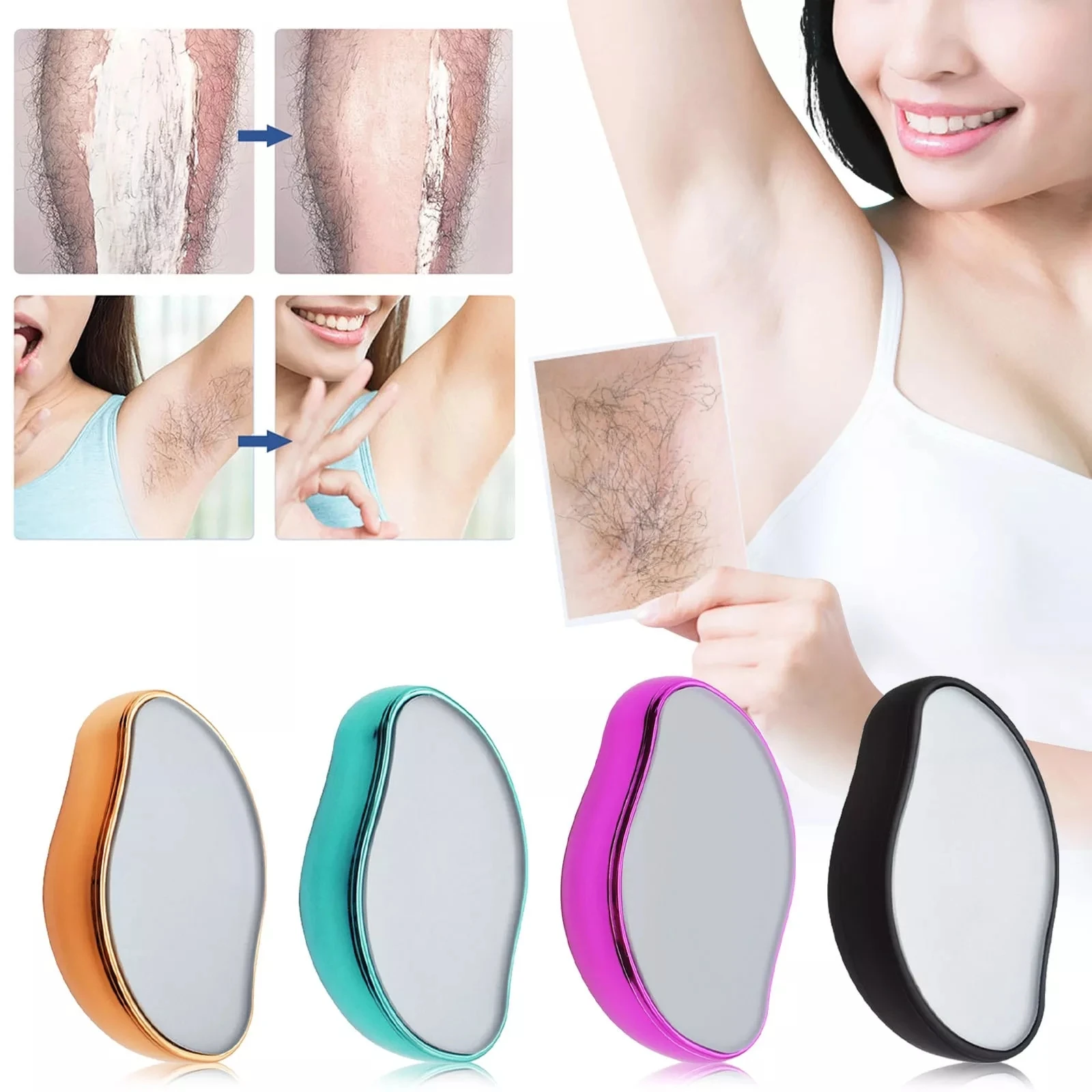 Hot selling painless crystal hair eraser remove crystal hair remover for hand and leg