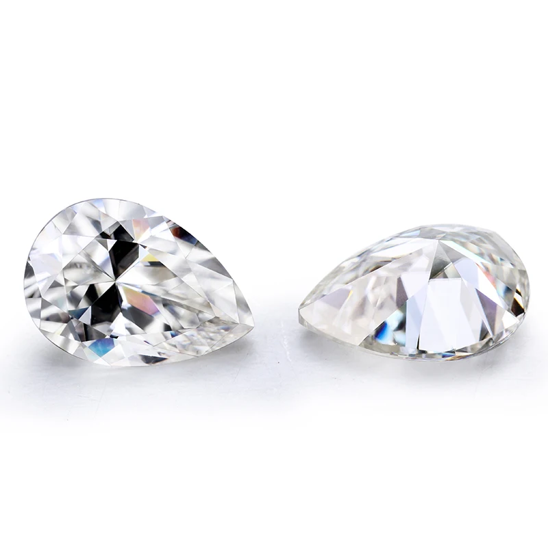 Jinying Fancy Cut Moissanite Diamond Pear cut 6x4mm-14x10mm D EF VVS1 loose moissanite stone