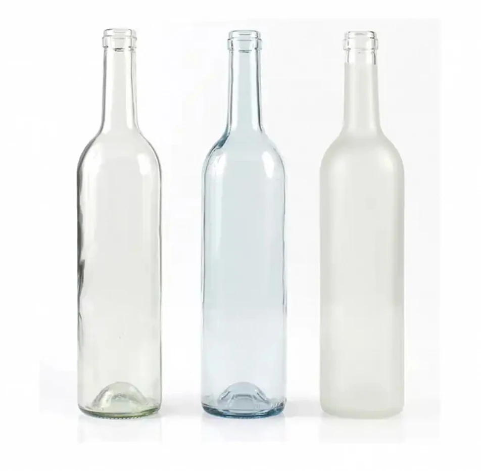 high quality 750ml amber white antique green glass bottles empty Bordeaux wine bottle with stopper
