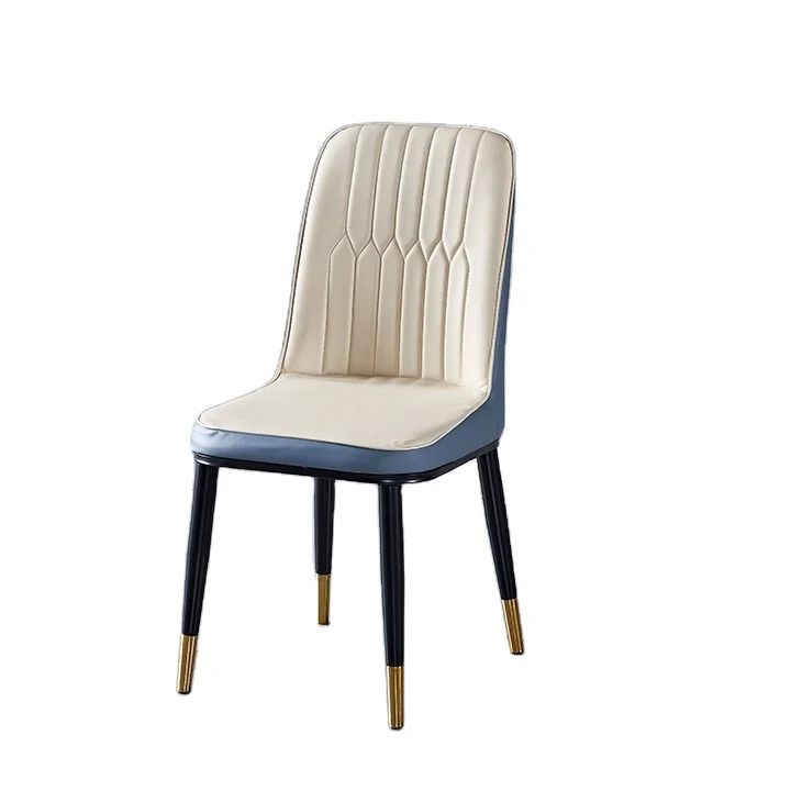 home restaurant furniture leather PU upholstered high back dining chair for event and wedding