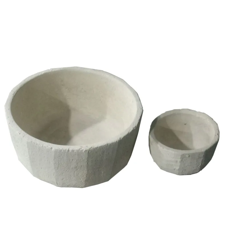 Nordic garden indoor potted tabletop decoration white flowerpot glass fiber juicy flower pot