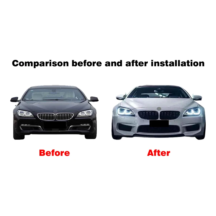 Upgrade M6 bodykit for BMW 6 series F06 F12 F13 2010-2017 body kit front rear bumper side skirt grille front lip