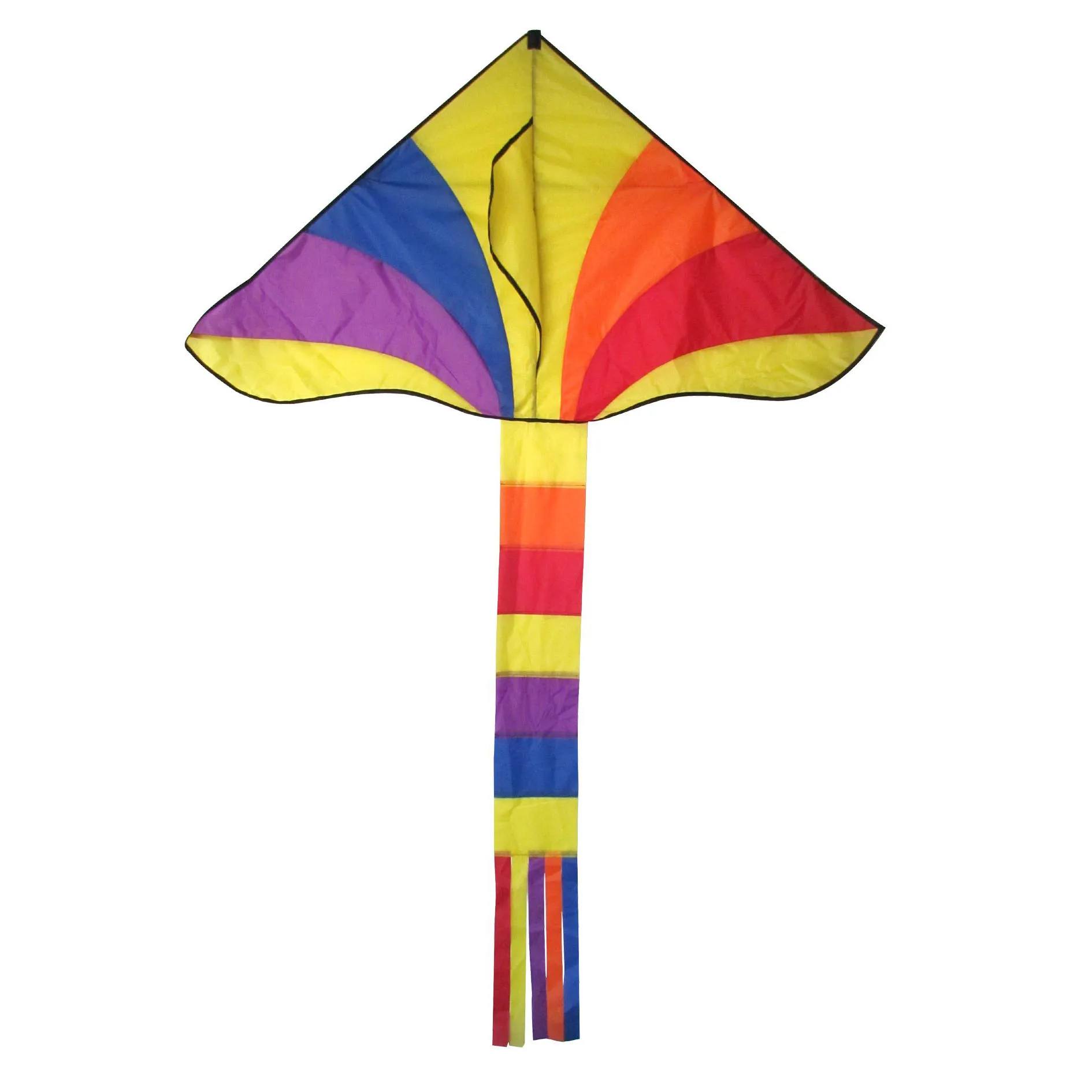 
Hot Selling Single Line Beach Entertainment Rainbow Kids Delta Kite For Sale 