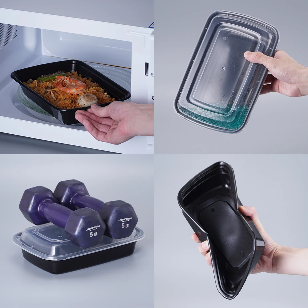 Chinese Manufacturer Takeout Container Disposable Meal Prep Plastic Containers for Food Packaging Wholesale