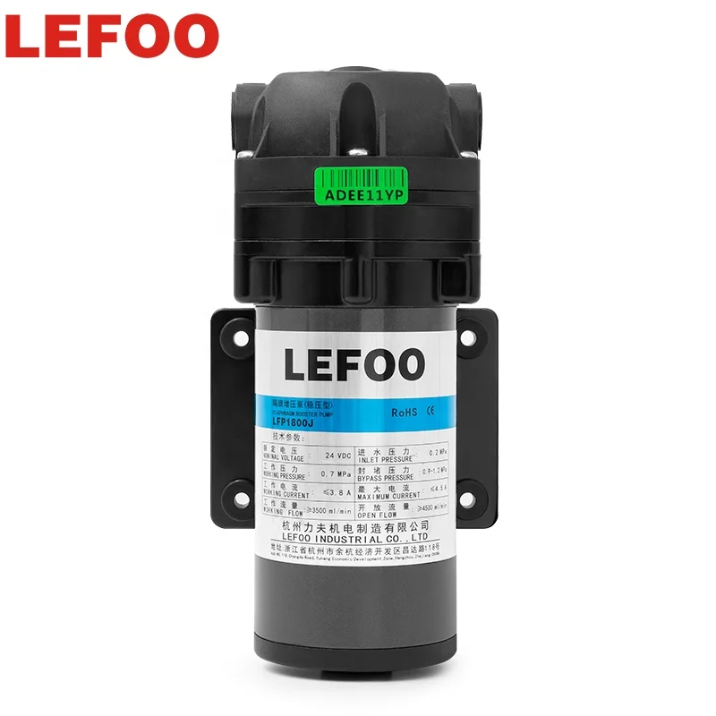LEFOO 800 gpd ro 24v dc мембранный насос для очистки воды