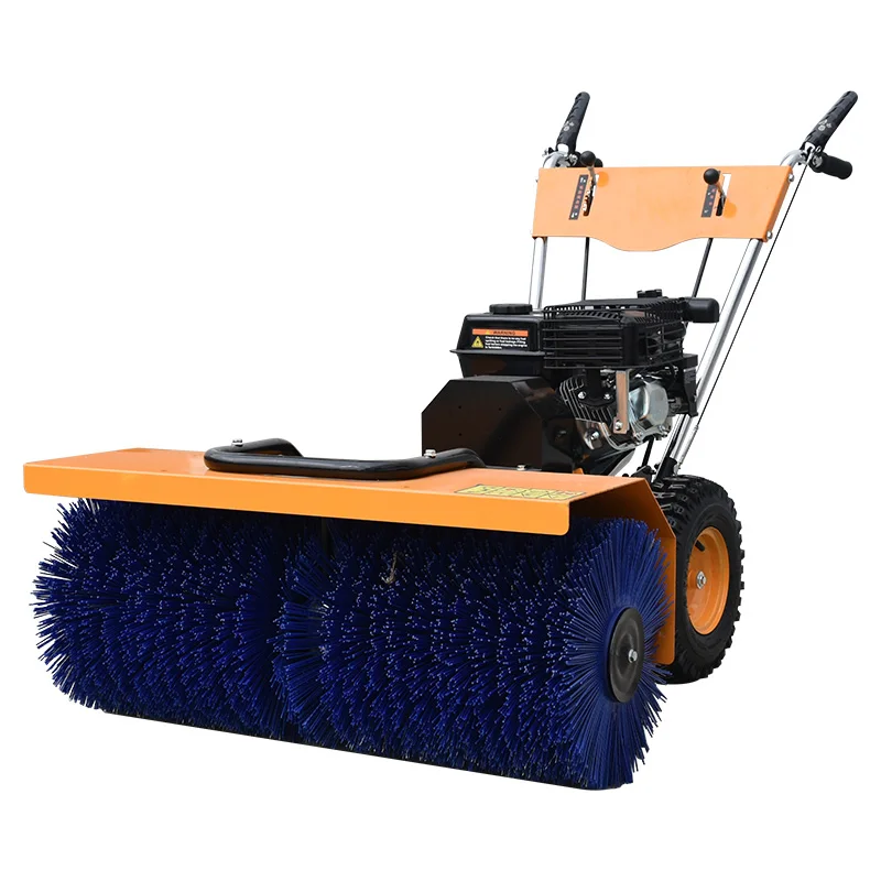 High Performance Loncin Engine Walk-Behind Outdoor Gas-Powered Road Snowplow New Condition Construction Farm Snow Sweeper Motor