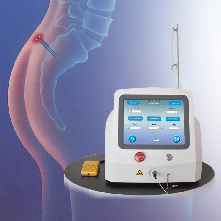 Professional and high quality diode laser hemorrhoid 1470nm 980nm surgic treatment  instrument