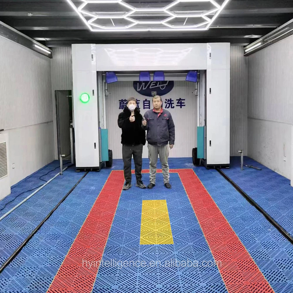 Hot selling LM 360 fully automatic brushless touchless car washing machine automatic car wash machine price with air dryer