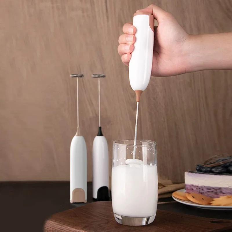 Electric Milk Frother Kitchen Drink Foamer Whisk Mixer Stirrer Coffee Cappuccino Creamer Whisk Frothy Blend Whisker Beatery