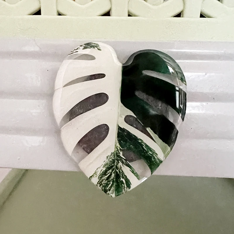 Promotional Gift Custom Refrigerator Magnet Acrylic Fridge Sticker Shaped Plant Leaf Fridge Magnet