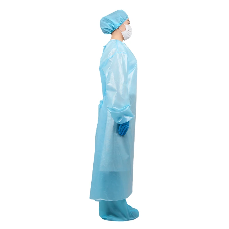 Waterproof Disposable Isolation Gown Lab Coveralls Lightweight Workwear Disposable Isolation Apron