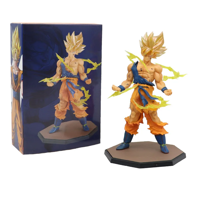 17cm Super Saiyan GoKu PVC resin Model Toy Anime action Figures Anime Dragon Z Balls Fashion Wholesale Products Dragon Z ball