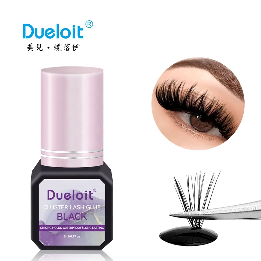 diy lash glue waterproof non toxic cluster lash glue long wearing affordable 5ml DIY lash extension glue
