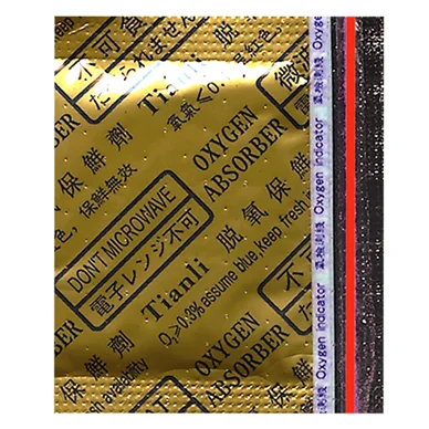 Oxygen Absorber With Indicator high quality 50cc iron powder oxygen absorbent with indicator for cake candy medicine