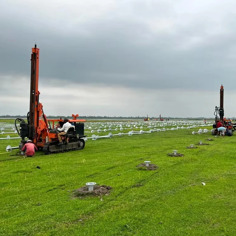 Solar flange screw pile drilling machine MZ130Y-2 from shandong longye