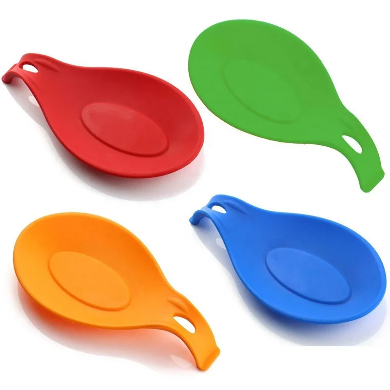 
Kitchen Silicone Spoon Rest Heat Resistant Durable Utensil Rest Ladle Spoon Holder 
