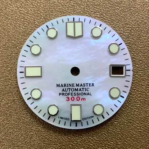 Super Luminous White Mother Of Pearl Nacre Shell Watch Dial Face
