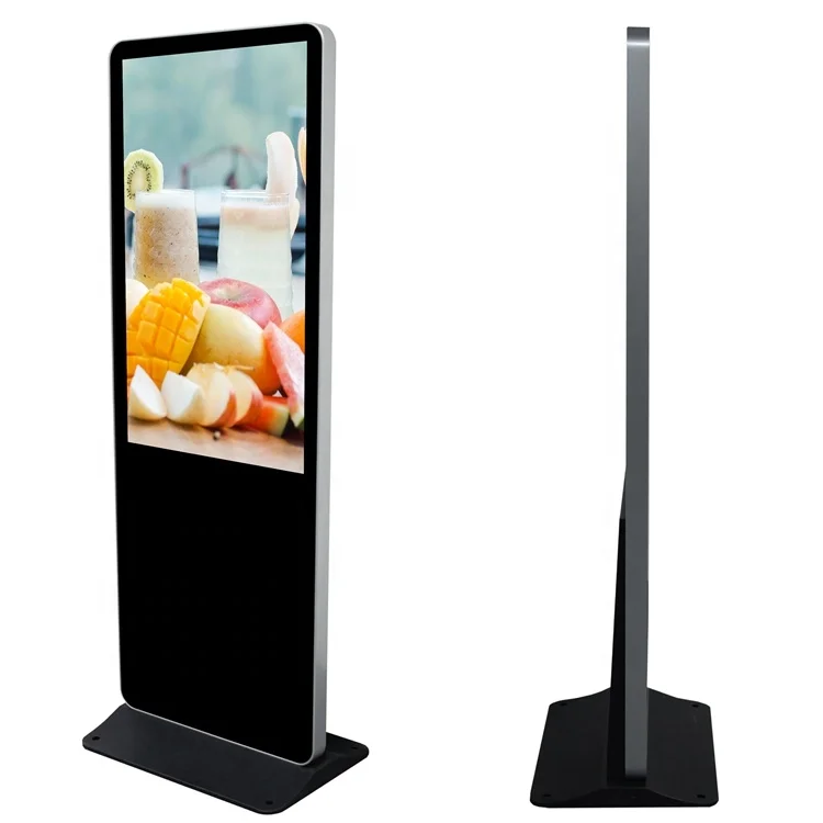 
49 inch HD indoor floor standing LCD vertical digital signage information kiosk 