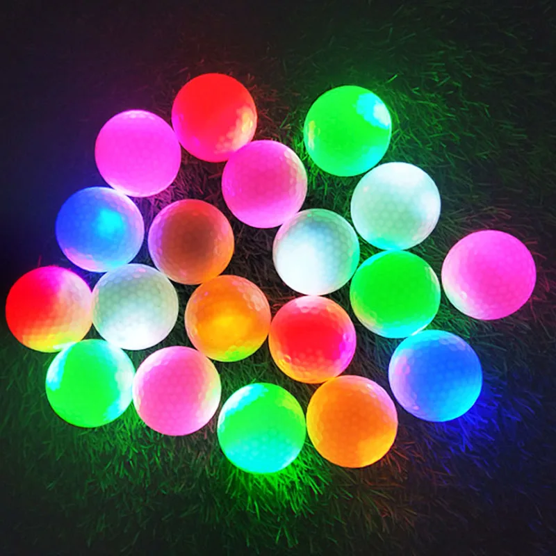 Luminous Glowing Golf Balls perfect for night sports Recharge by UV Flashlight Stay Bright glowing Golf Balls