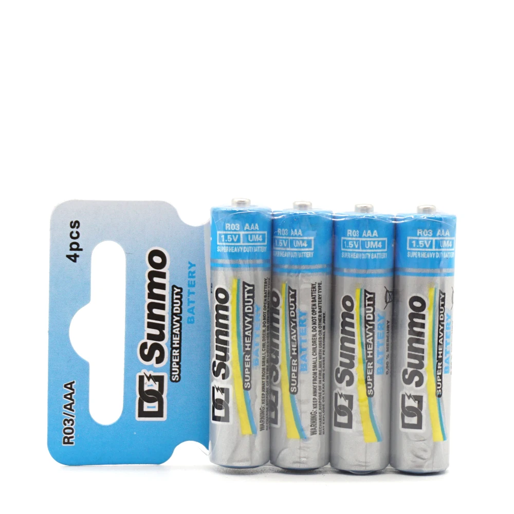 Custom brand carbon Zinc aa battery r6p 1.5v dry cell battery r6 aa non-rechargeable cheap price aa extra heavy duty battery r6p