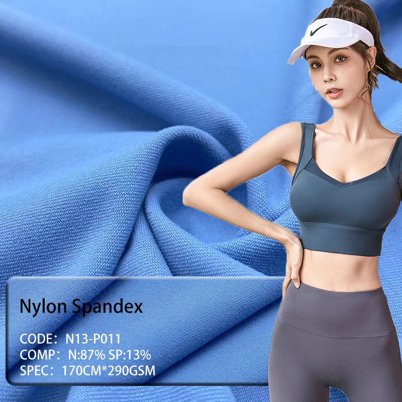 Custom 83% Nylon 17% Spandex UPF 50+ 4 Way Stretch Polyamide Lycra Nylon Spandex Fabric for Leggings