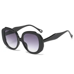 GUVIVI New 2022  round big frame sunglasses fashion candy-colored sunglasses men and women tide street shooting net red glasses