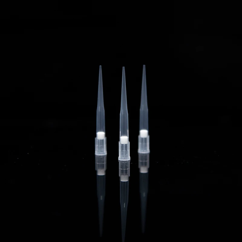 Wholesale Disposable Filtered 250uL Transparent Packed Pipette Tip Dnase Rnase Free