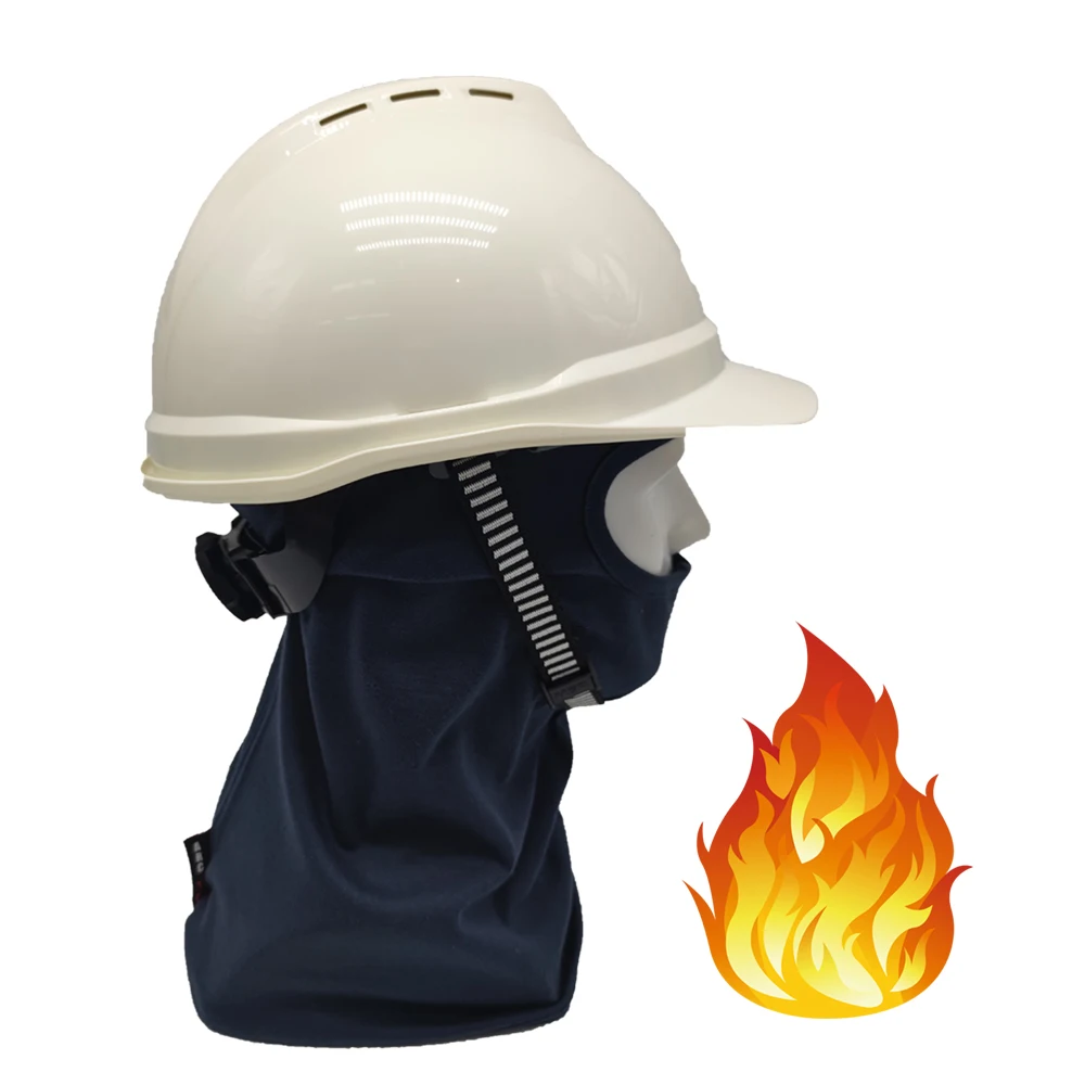 CE EN FR Headcover Fire Resistant Face Cover balaclava Free Sample Breathable Oil And Gas Filed Safety FR Clothing Fleece