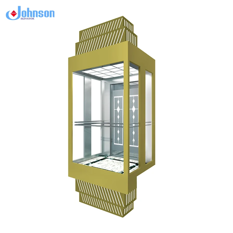 Excellent quality transparent decoration elevator glass elevator cabin
