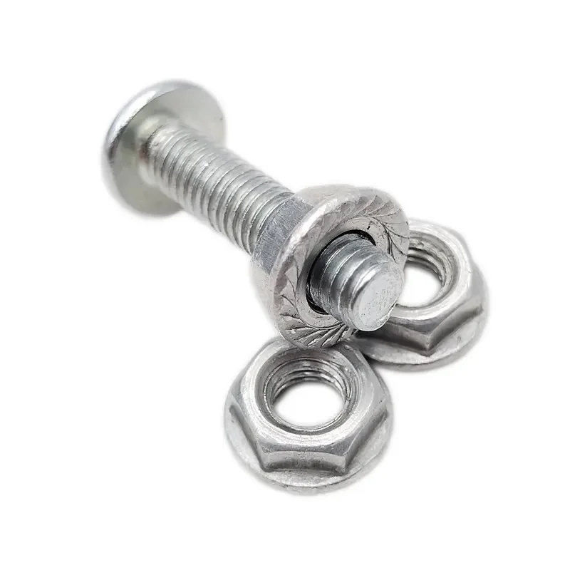 Factory wholesale quality titanium bolts DIN6921 hexagon socket truss head screws with hexagonal flange nuts