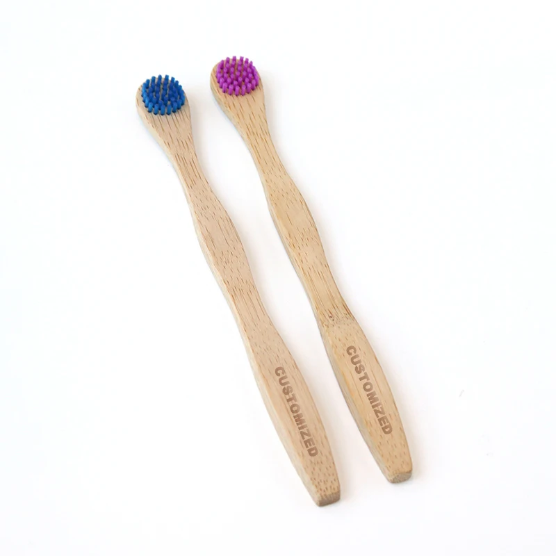 
Eco friendly plastic free 100% organic bamboo tongue cleaner brush 